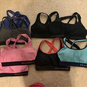 Under Armour Mid Crossback Sports Bra Bundle